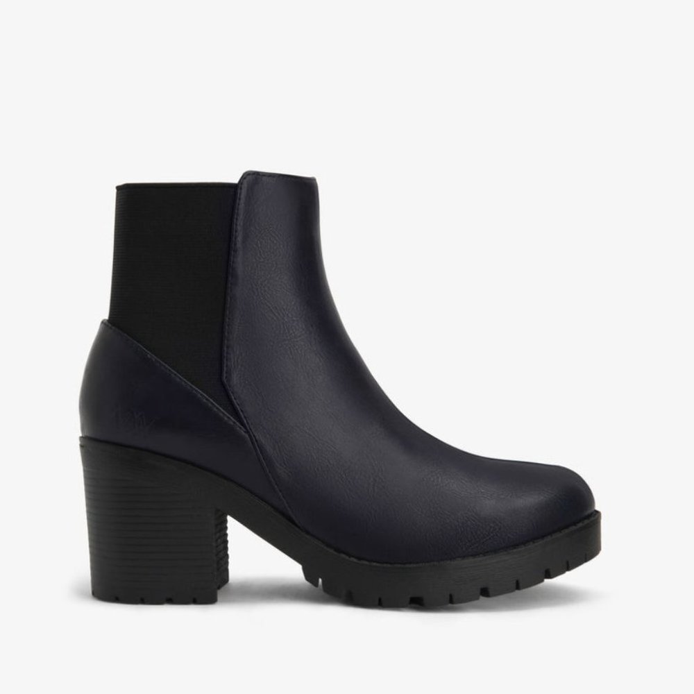 Matt & Nat Montroyal Vegan Booties in Ink Navy Blue Size 41